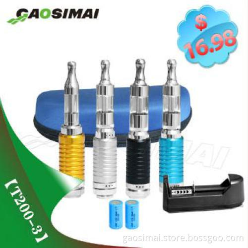blue electronic cigarette ego T200 starter kit on sale